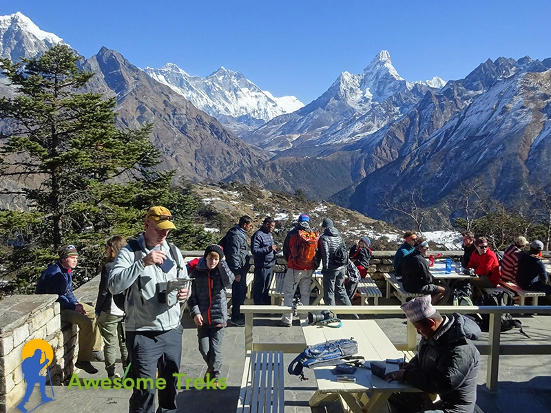view from everest view hotel