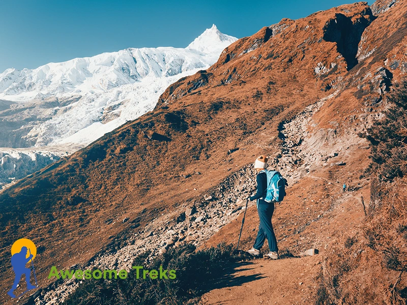 solo trekking in manaslu region