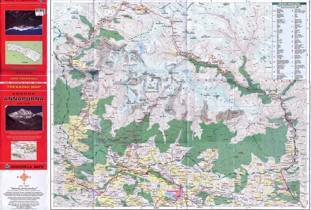 annapurna circuit trek map